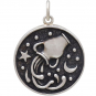 Sterling Silver Astrology Aquarius Pendant