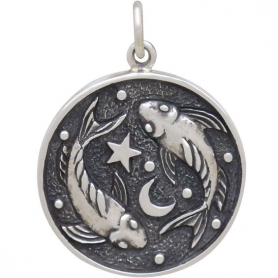 Sterling Silver Astrology Pisces Pendant