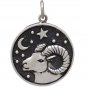 Sterling Silver Astrology Aries Pendant