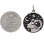 Sterling Silver Astrology Aries Pendant