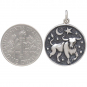 Sterling Silver Astrology Taurus Pendant