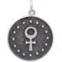 Sterling Silver Astrology Taurus Pendant