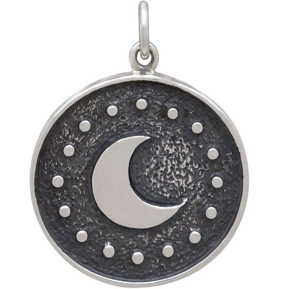 Sterling Silver Astrology Cancer Pendant 24x18mm