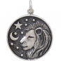 Sterling Silver Astrology Leo Pendant