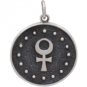 Sterling Silver Astrology Libra Pendant 