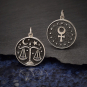 Sterling Silver Astrology Libra Pendant 
