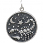 Sterling Silver Astrology Scorpio Pendant