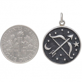Sterling Silver Astrology Sagittarius Pendant