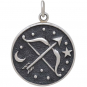 Sterling Silver Astrology Sagittarius Pendant