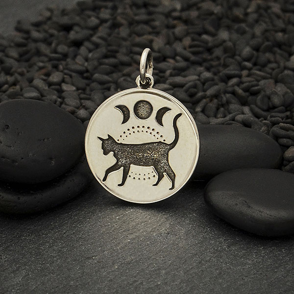 Cat Charm Silver