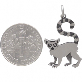 Sterling Silver Lemur Charm