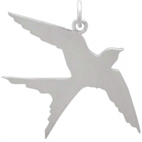 Sterling Silver Swallow Pendant