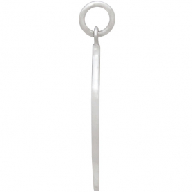 Sterling Silver Silver Mouse Pendant with Mushrooms