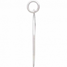 Sterling Silver Mountain Biker Girl Charm