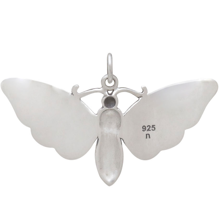 Details about  Death's Head Hawk Moth Pendant 925 Sterling Silver Halloween 