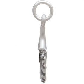 Sterling Silver Ginkgo Leaf Charm 20x16mm