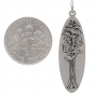 Sterling Silver Oval Sequoia Tree Pendant