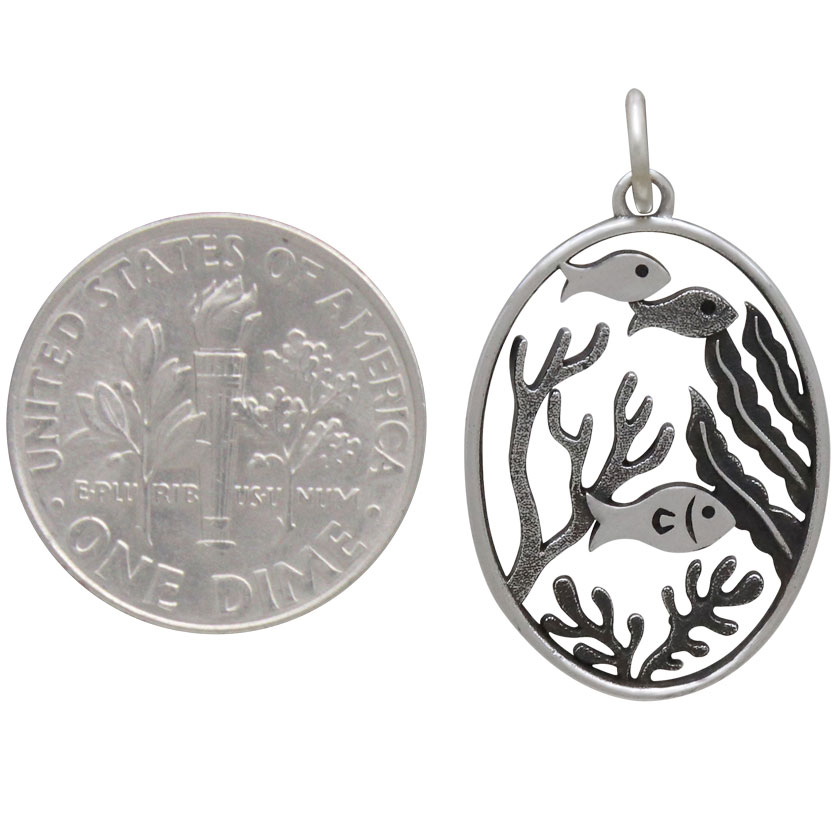 Sterling Silver Sealife and Fish Charm