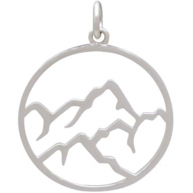 Sterling Silver Openwork Earth Element Charm