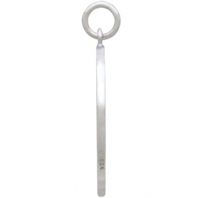 Sterling Silver Openwork Earth Element Charm