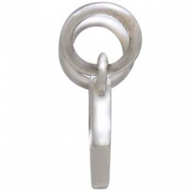  Mama and Baby Elephant Pendant with Touching Trunks