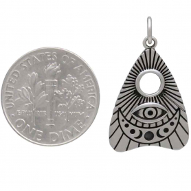 Sterling Silver Ouija Planchette Pendant