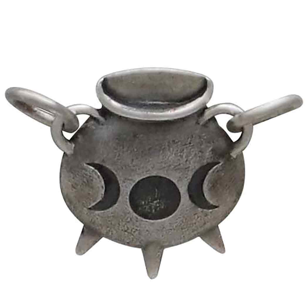 10pcs 14X7mm Silver Color Halloween Witch Cauldron Cooking Pot Charm Metal  Charms for jewelry making DIY jewelry findings - AliExpress