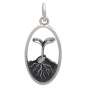 Sterling Silver Seed and Sprout Charm