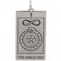 Sterling Silver Magician Tarot Card Charm