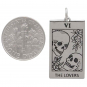 Sterling Silver Lovers Tarot Card Charm