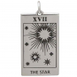 Sterling Silver Star Tarot Card Charm