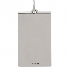 Sterling Silver Moon Tarot Card Charm