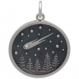Sterling Silver Comet Charm