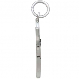 Sterling Silver Great White Shark Charm 19x26mm