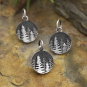 Sterling Silver Mini Layered Pine Tree Charm 16x10mm