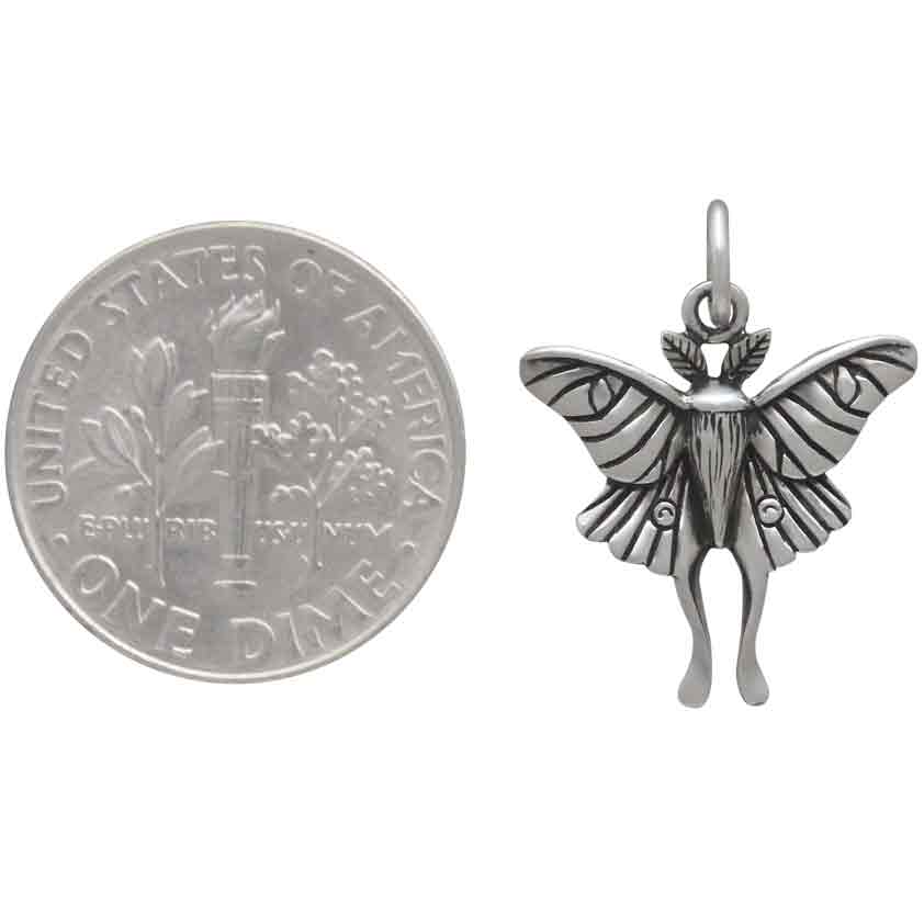Sterling Silver Luna Moth charm