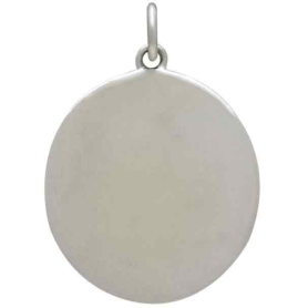 Silver Pond with Cattails and Dragonfly Pendant 26x18mm back view