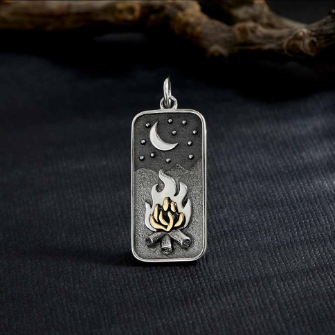 Sterling Silver Tent Charm – Jewellerybox – Cute Camping/Holiday Charm For Bracelets