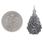 Sterling Silver Oyster Shell Charm with Dime
