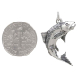 Sterling Silver Salmon Charm with Dime