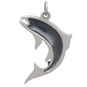 Sterling Silver Salmon Charm Back View