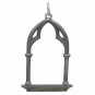 Sterling Silver Gothic Window Charm Front View