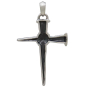 Sterling Silver Stake Cross Pendant  Back View