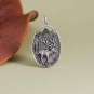 Nina Designs Sterling Silver Elk in Meadow Pendant 30x16mm