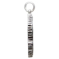 Sterling Silver Tree Growth Ring Pendant Side View