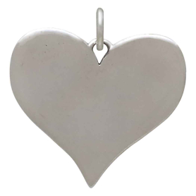 Sterling Silver Two Ghosts in a Heart Pendant Back View