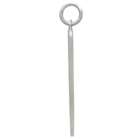 Sterling Silver Queen Playing Card Pendant Side View