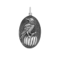 Nina Designs Sterling Silver Raven and Pumpkin Charm 28x15mm
