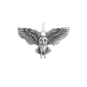 Nina Designs Sterling Silver Flying Owl Charm 18x25mm