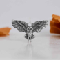 Sterling Silver Flying Owl Charm 18x25mm